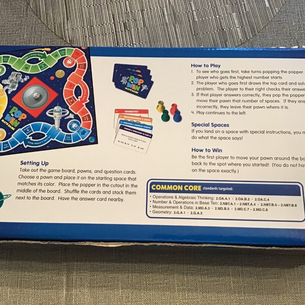 Lakeshore Pop-it Math learning Game--Grade 2--Homeschool Math - Picture 2 of 4